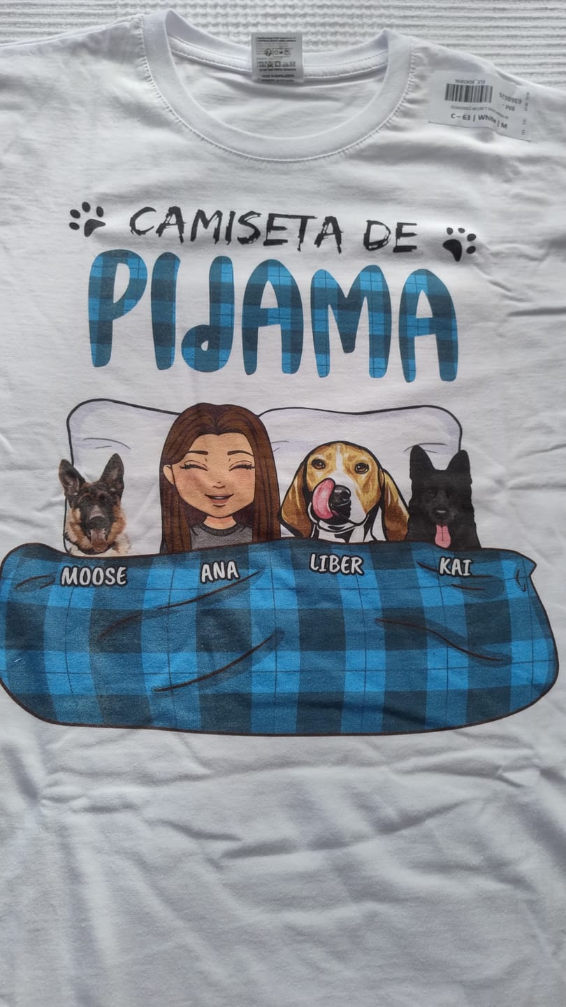 Customer photo review of Mi camiseta de pijama - Camiseta personalizada