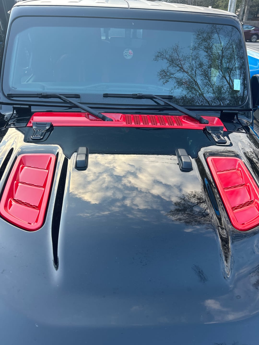 Customer photo review of OEM Cowl Wiper Panel Color Matched  JL JT 2018+  (14+Lead Time)