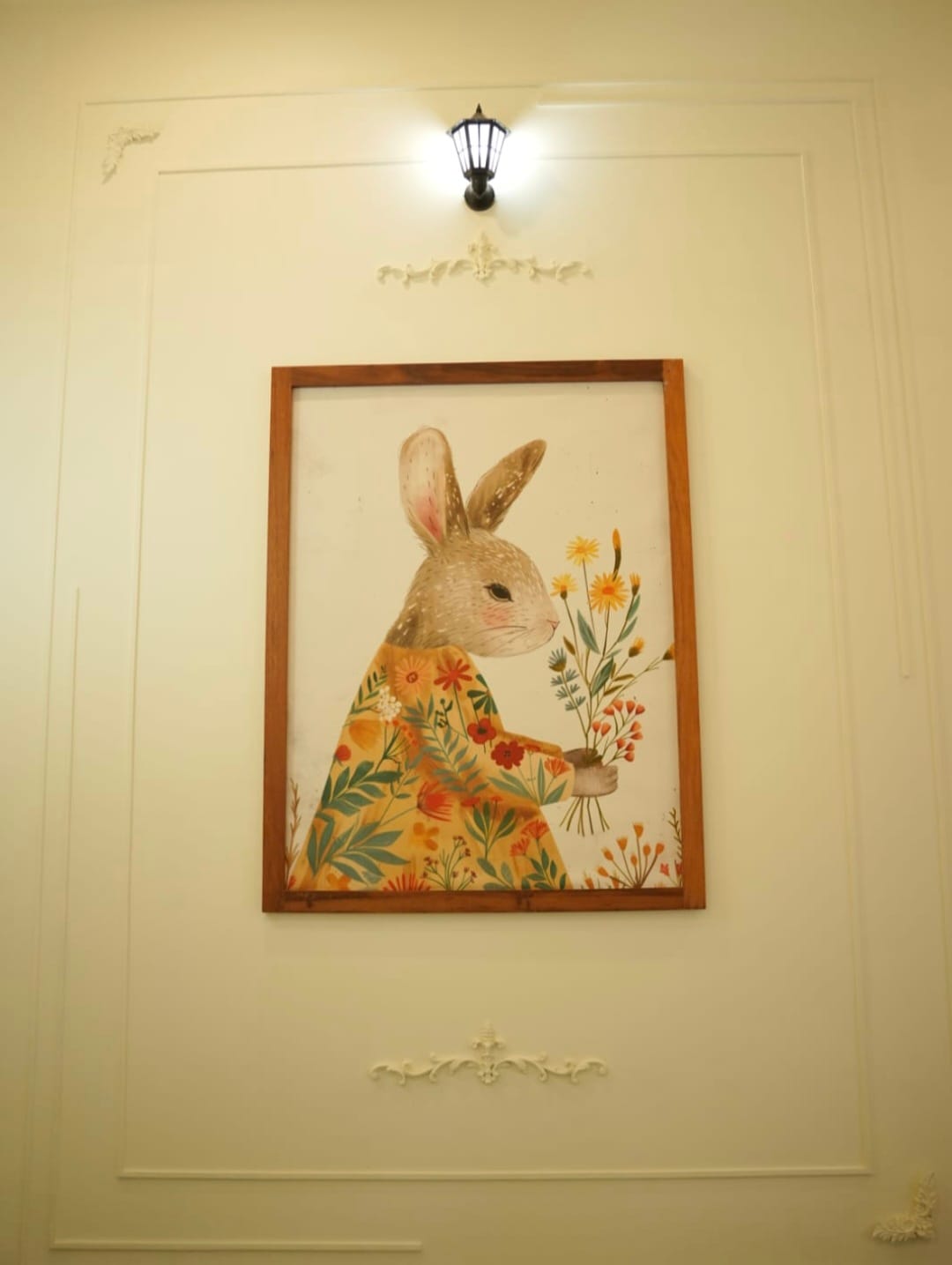 Customer photo review of Enchanted Bunny Kids Wall Art Print