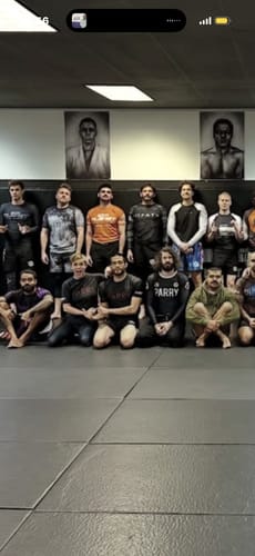Customer photo review of ABC Quartered Man an Insightful Rashguard