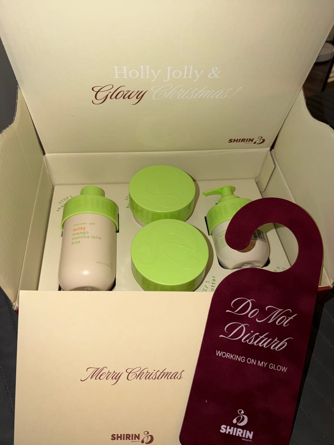 Customer photo review of Glowmas Set Milky Mango Matcha Latte Kiss