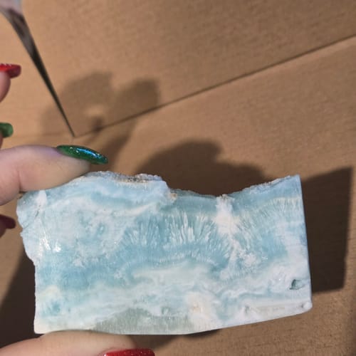 Customer photo review of Natural Hemimorphite Slices
