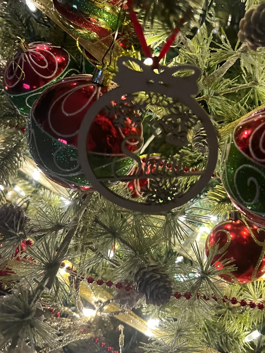 Customer photo review of Personalized Christmas Ornaments