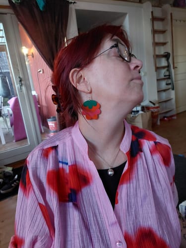 Customer photo review of Örhängen Hallon by Rino