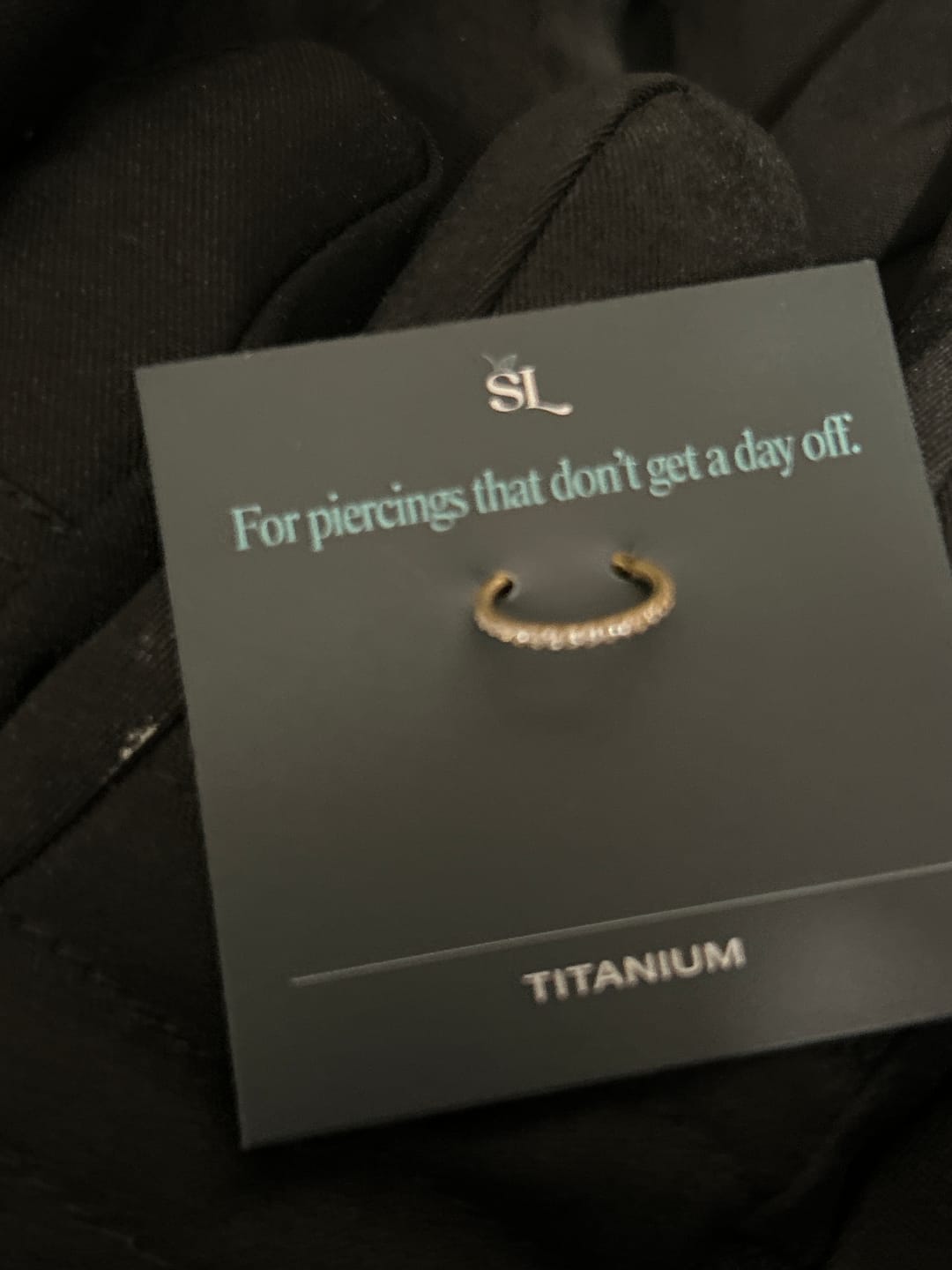 Customer photo review of Eternity Pavé Clicker Gold