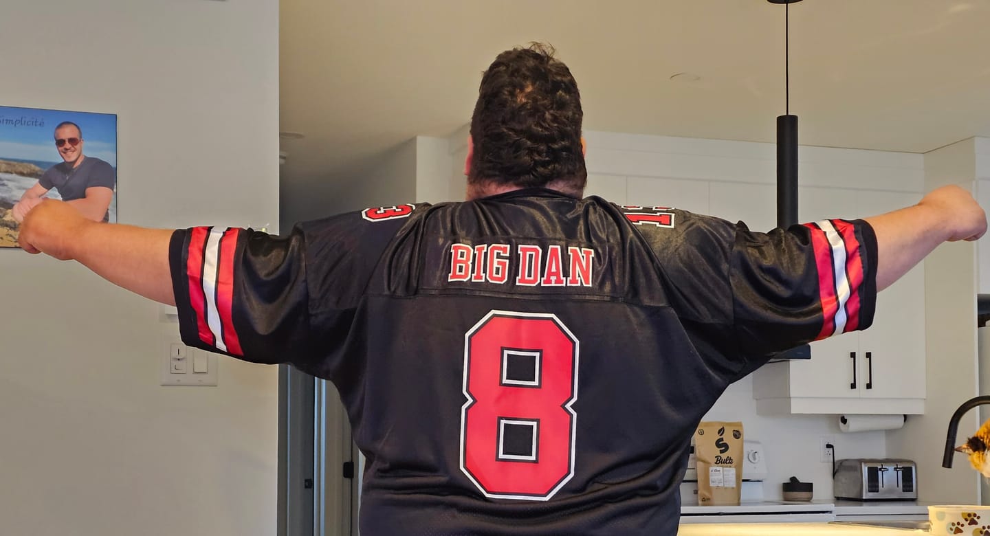 Customer photo review of Custom Black Red-White Classic Style Mesh Authentic Football Jersey