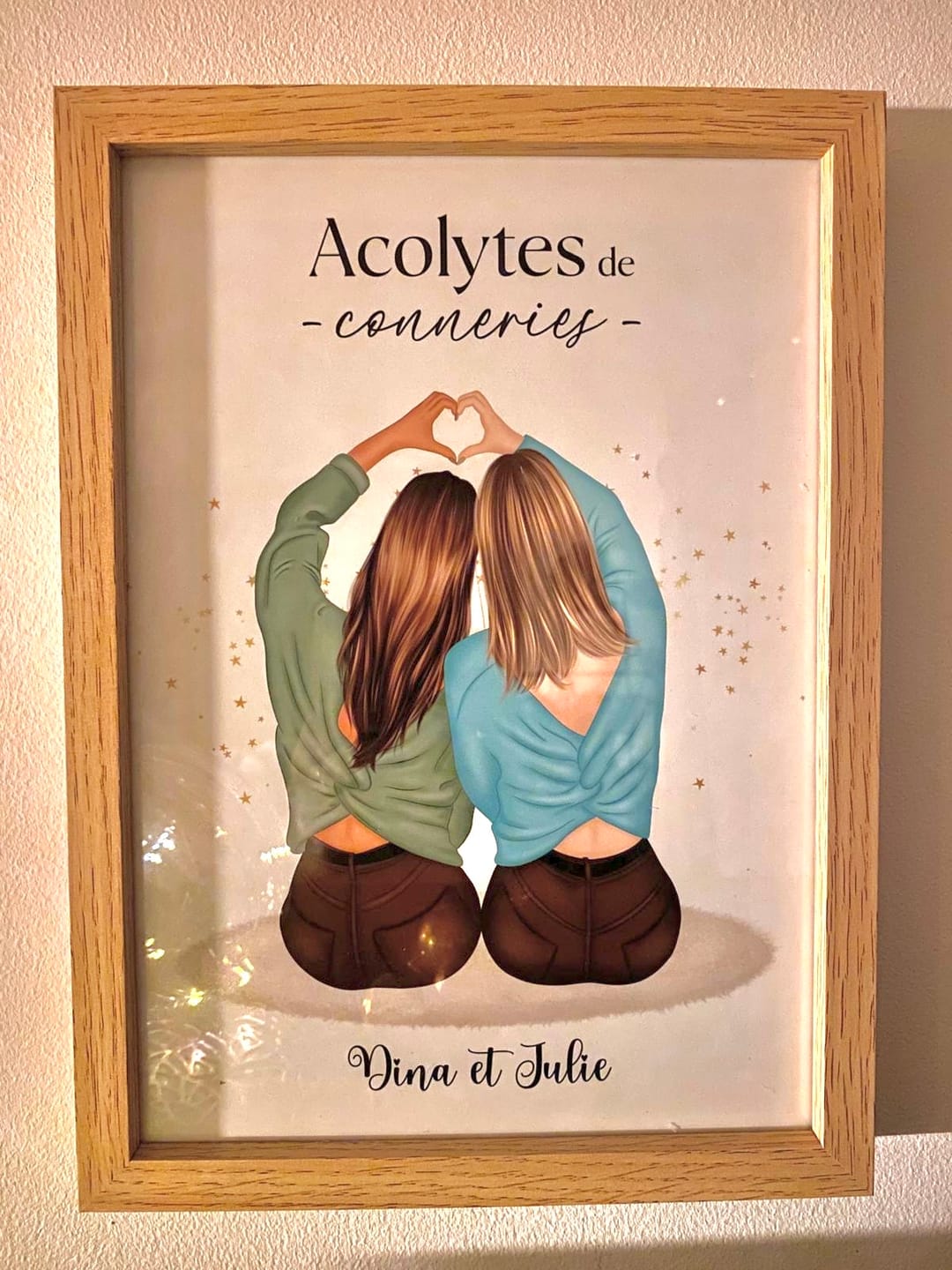 Customer photo review of Affiche Personnalisée - Meilleures Amies