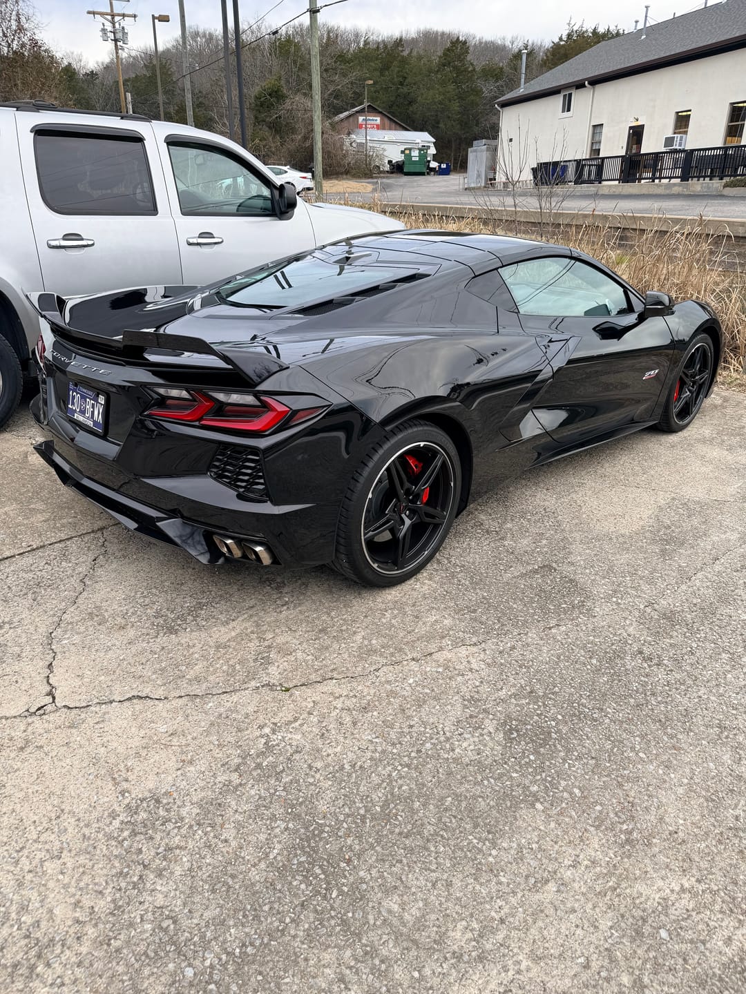 Customer photo review of Z51 Package Corvette C8 Stingray Rear Add-On Wicker Extension