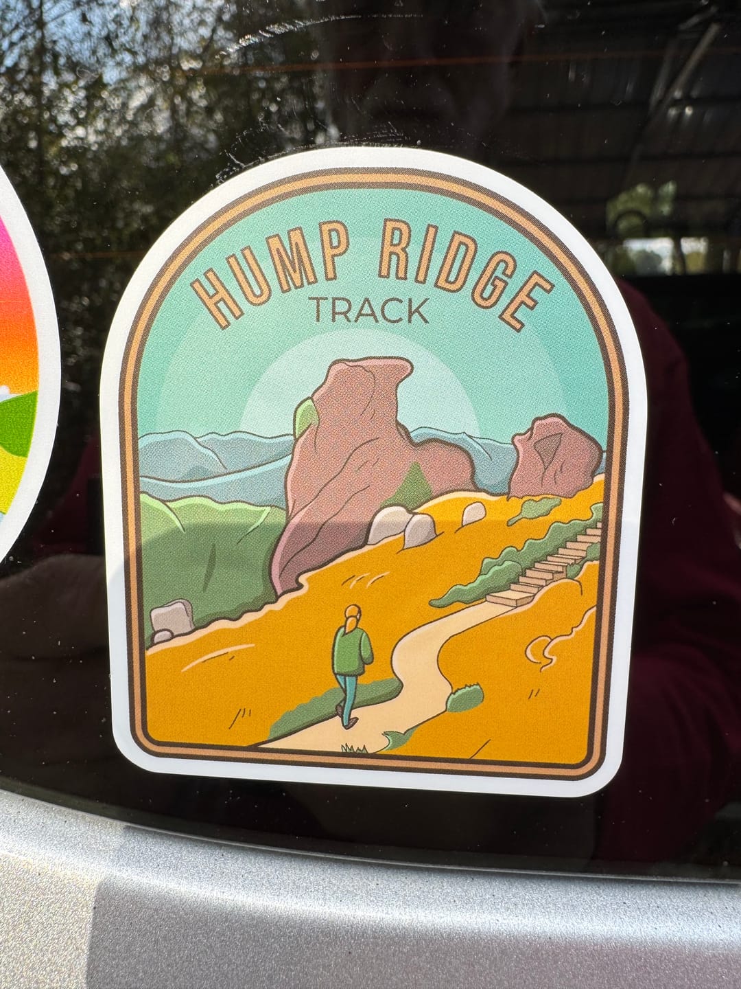Customer photo review of Hump Ridge Track Sticker