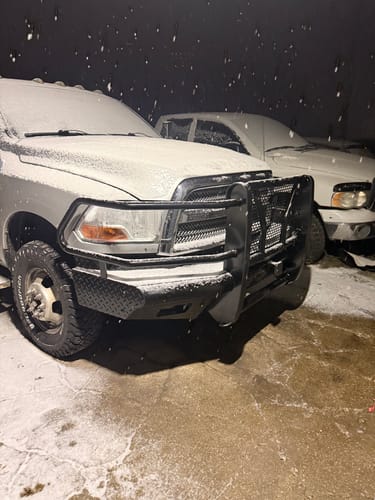 Customer photo review of Steelcraft HD Front Bumper Brush Guard With Receiver Fits 2010-2018 Ram 2500 3500 | HD12260R