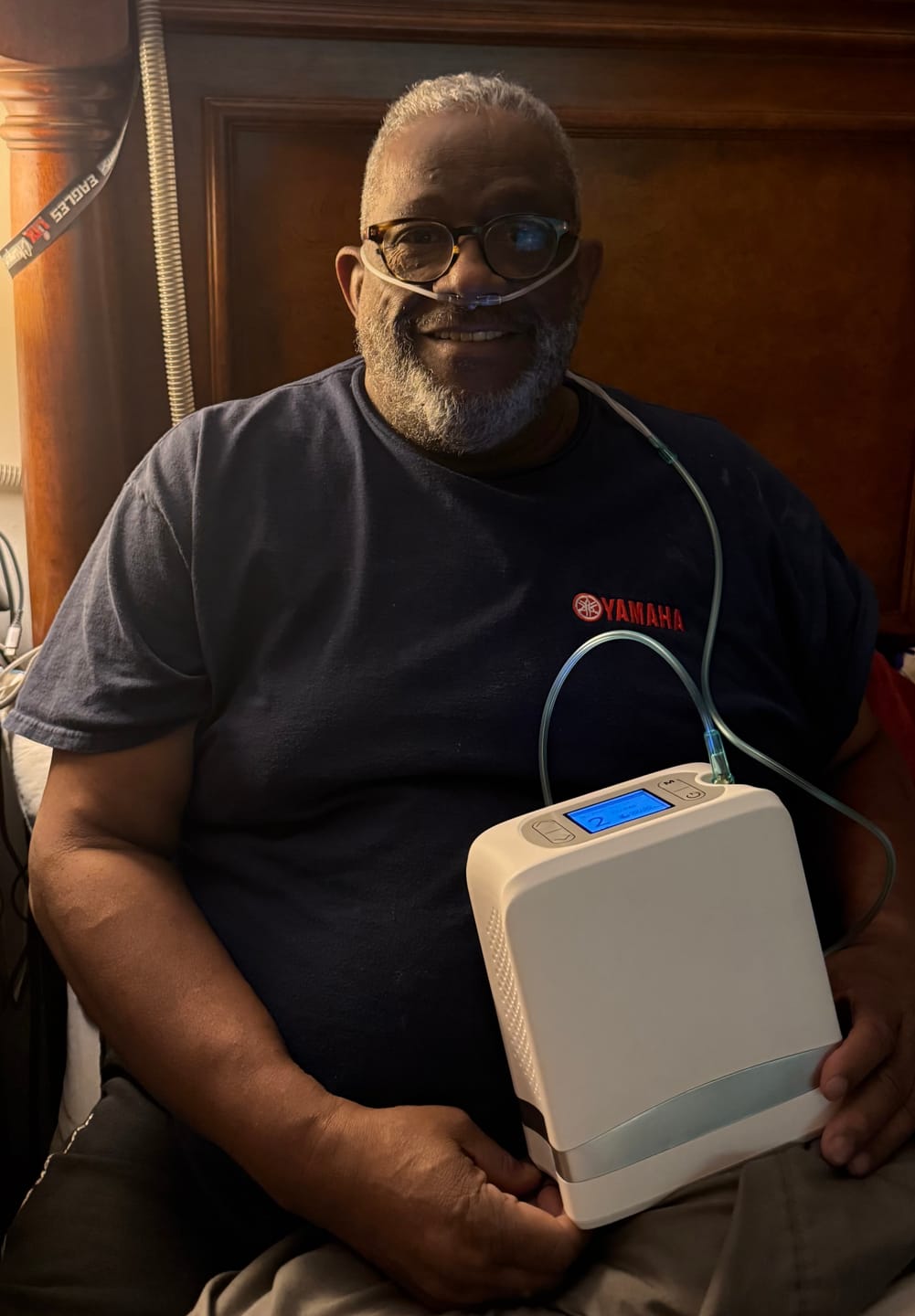 Customer photo review of Portable 1-7L Adjustable Pulse Flow 5 Hours Battery Oxygen Concentrator - POC-04