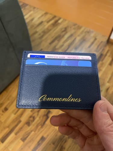Customer photo review of 🎁 Leather Cardholder - Blue (100% off)