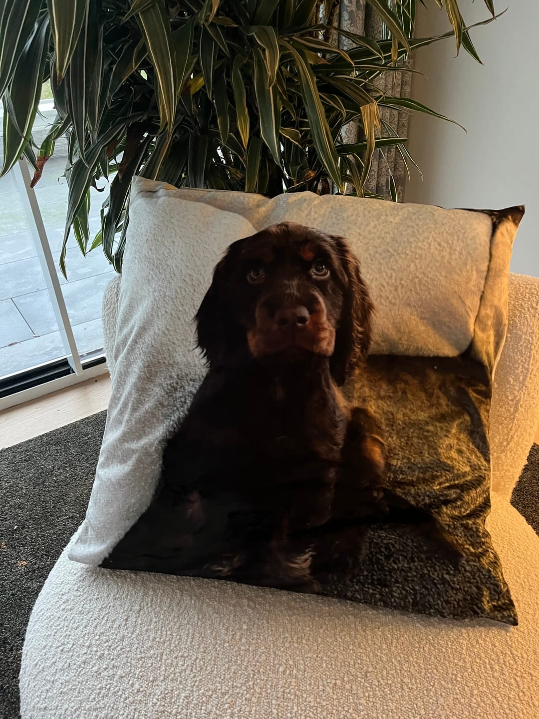 Customer photo review of Avec photo - Coussin personnalisé