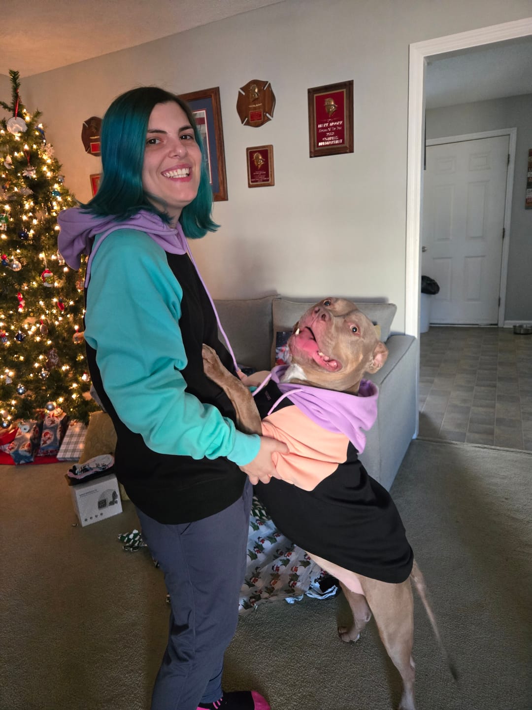 Customer photo review of Cyber Punk Human Hoodie