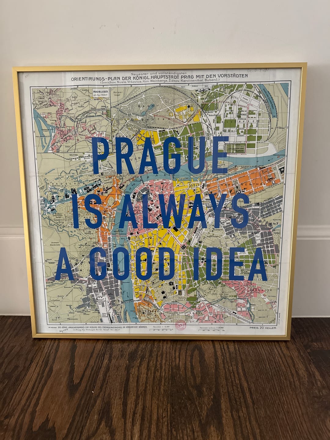 Customer photo review of Custom Pop Art Map Print (Any Location)