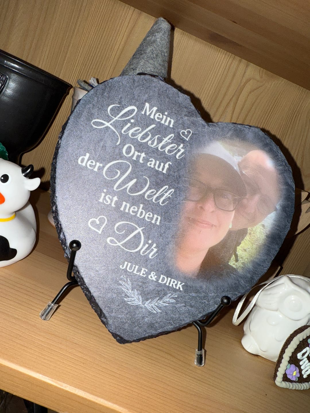 Customer photo review of Neben dir - Paar-Schieferherz