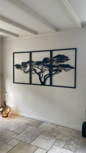 Customer photo review of Décoration murale en métal noir - Arbre de vie Africain