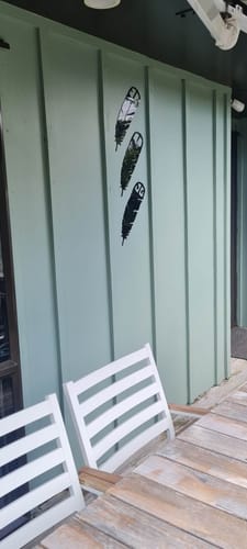 Customer photo review of Huia Feather Trio