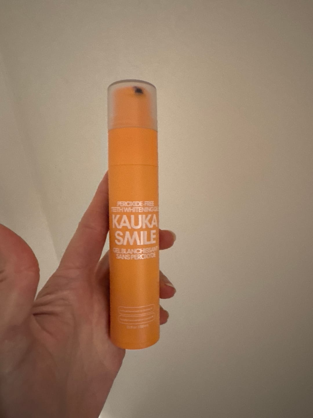 Customer photo review of Pack Ultime : Gel Violet + Bandes Blanchissantes