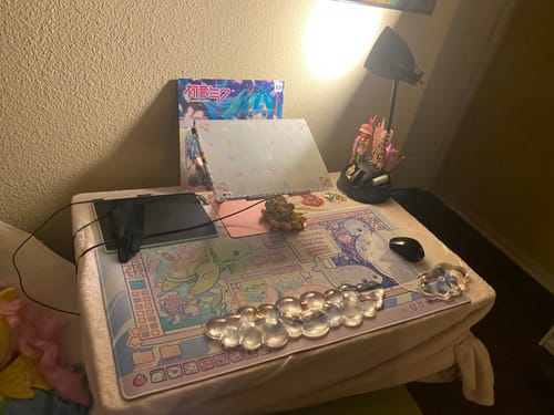 Customer photo review of Virtual Sea Pet Desk Mat!