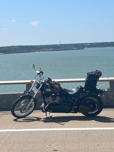 Customer photo review of 45L - Tactical XL Motorcycle Sissy Bar Backpack