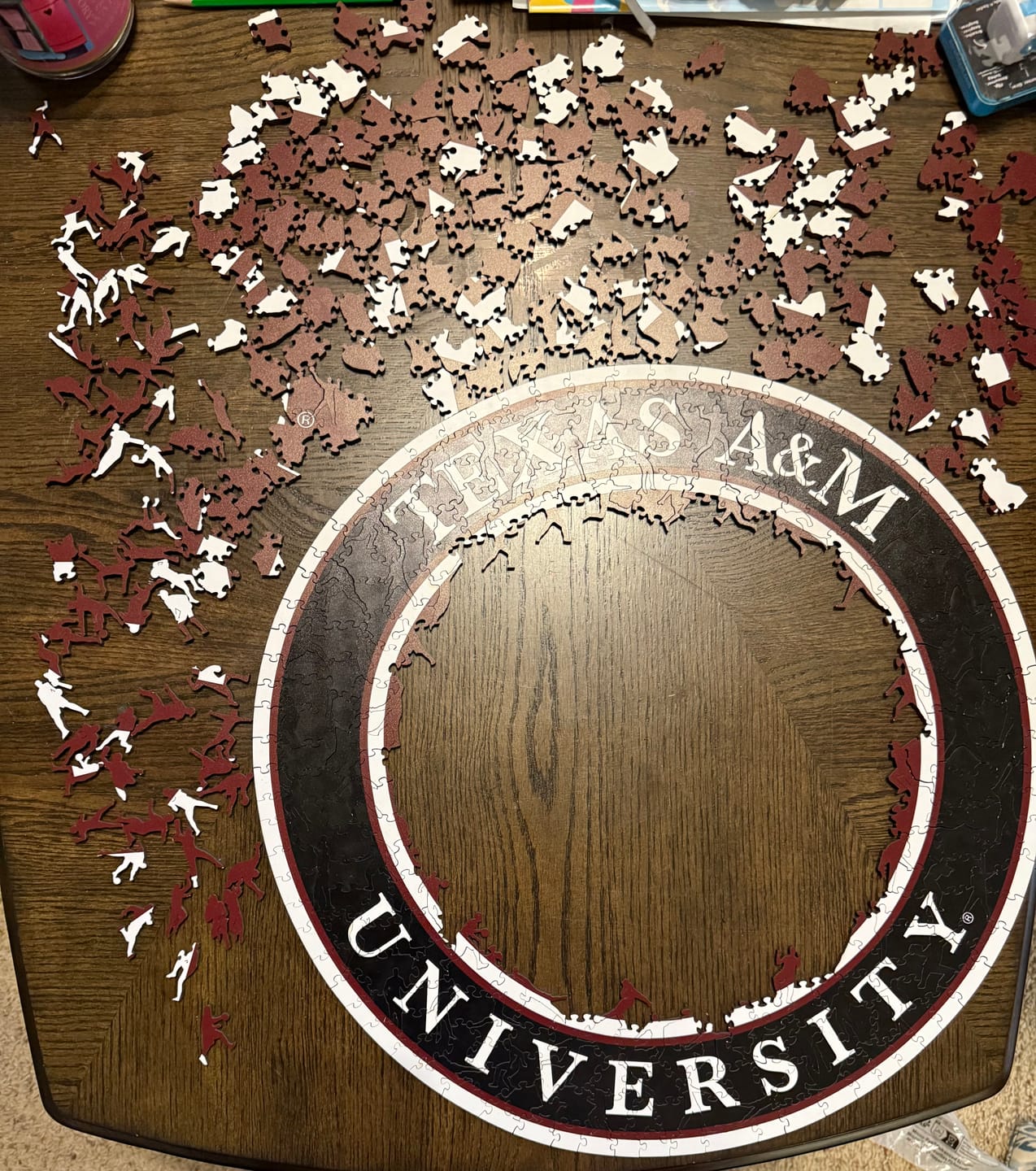 Customer photo review of Texas A&M University - Wooden Puzzle
