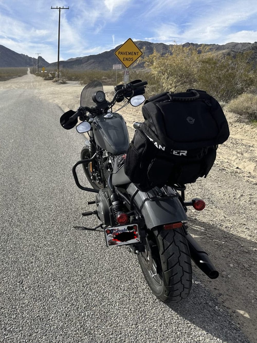 Customer photo review of 32L - Trident Large Motorcycle Sissy Bar Backpack