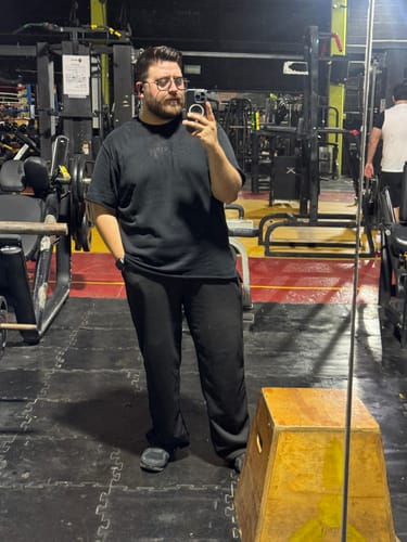 Customer photo review of NeoTerra Oversized Tee - Black