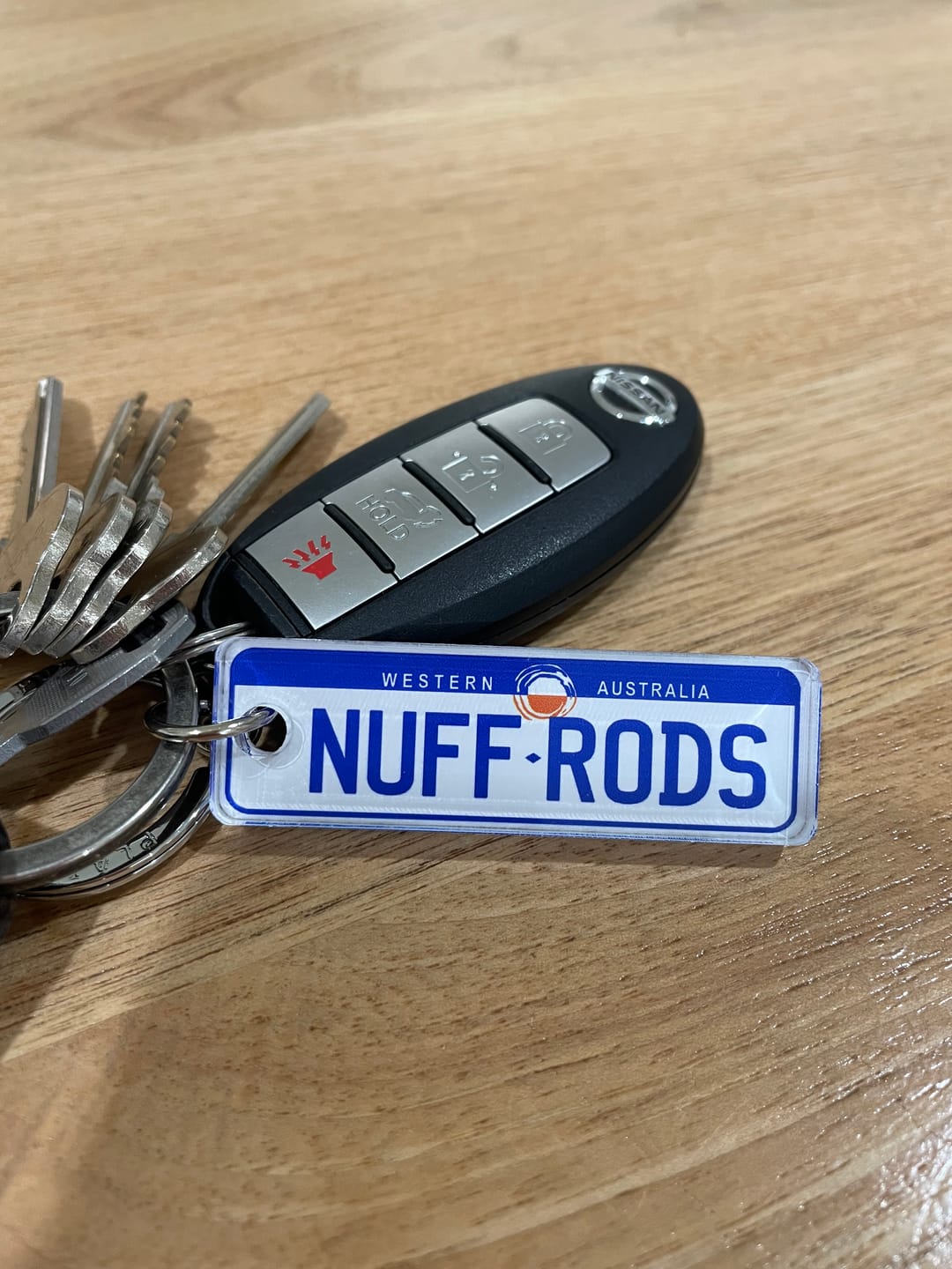 Customer photo review of WA General Issue Licence Plate Custom Premium Keychain