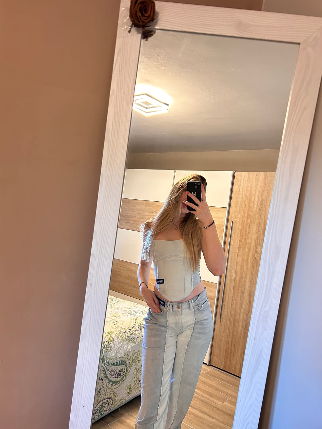 Customer photo review of REWORKED JEANS