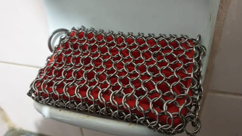 Customer photo review of Chainmail Scrubbing Pad