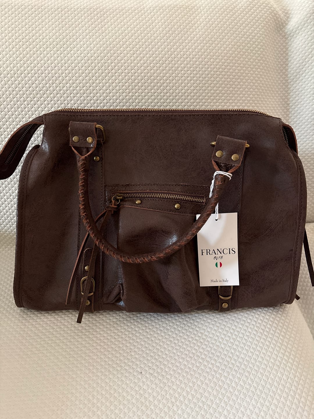 Customer photo review of It girl bag espresso martini
