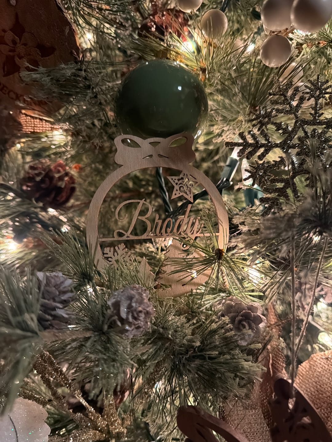 Customer photo review of Personalized Christmas Ornaments