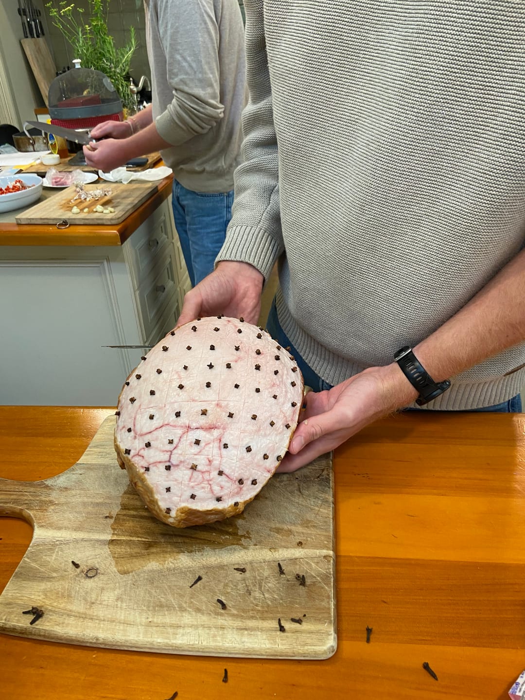Customer photo review of Boneless Leg Ham Prepared For Glazing