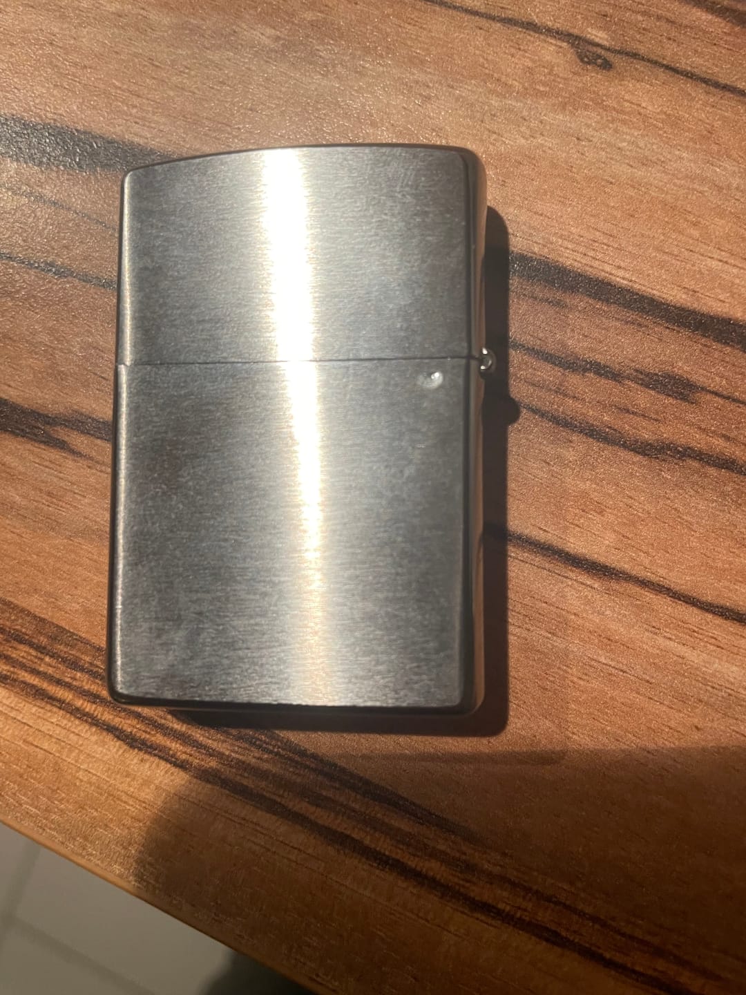 Customer photo review of Zippo Feuerzeug Chrome Brushed