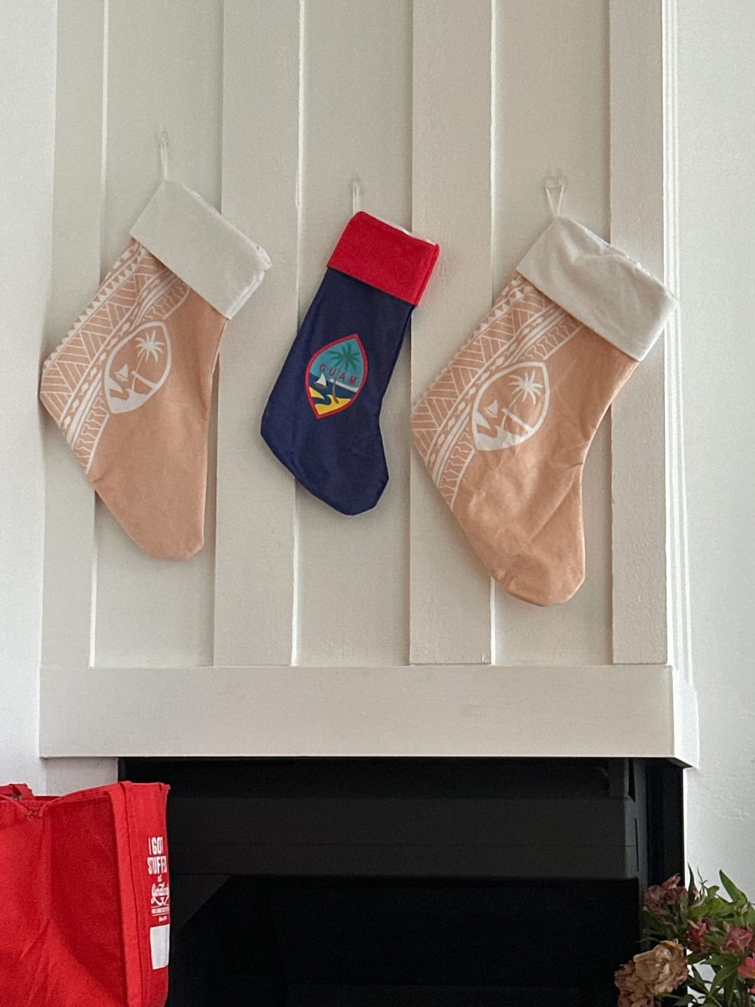 Customer photo review of Guam Seal Tribal Tan Holiday Christmas Stocking