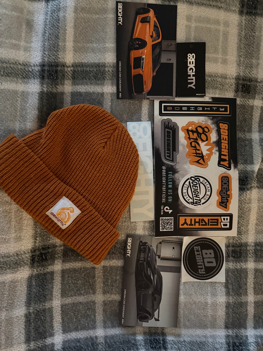 Customer photo review of 80eighty® HeartCars Beanie