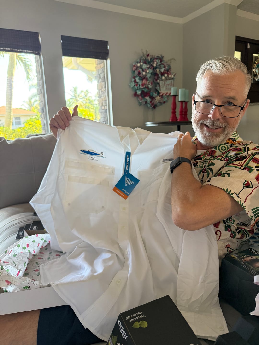 Customer photo review of Custom Columbia PFG Tamiami II Fishing Shirts