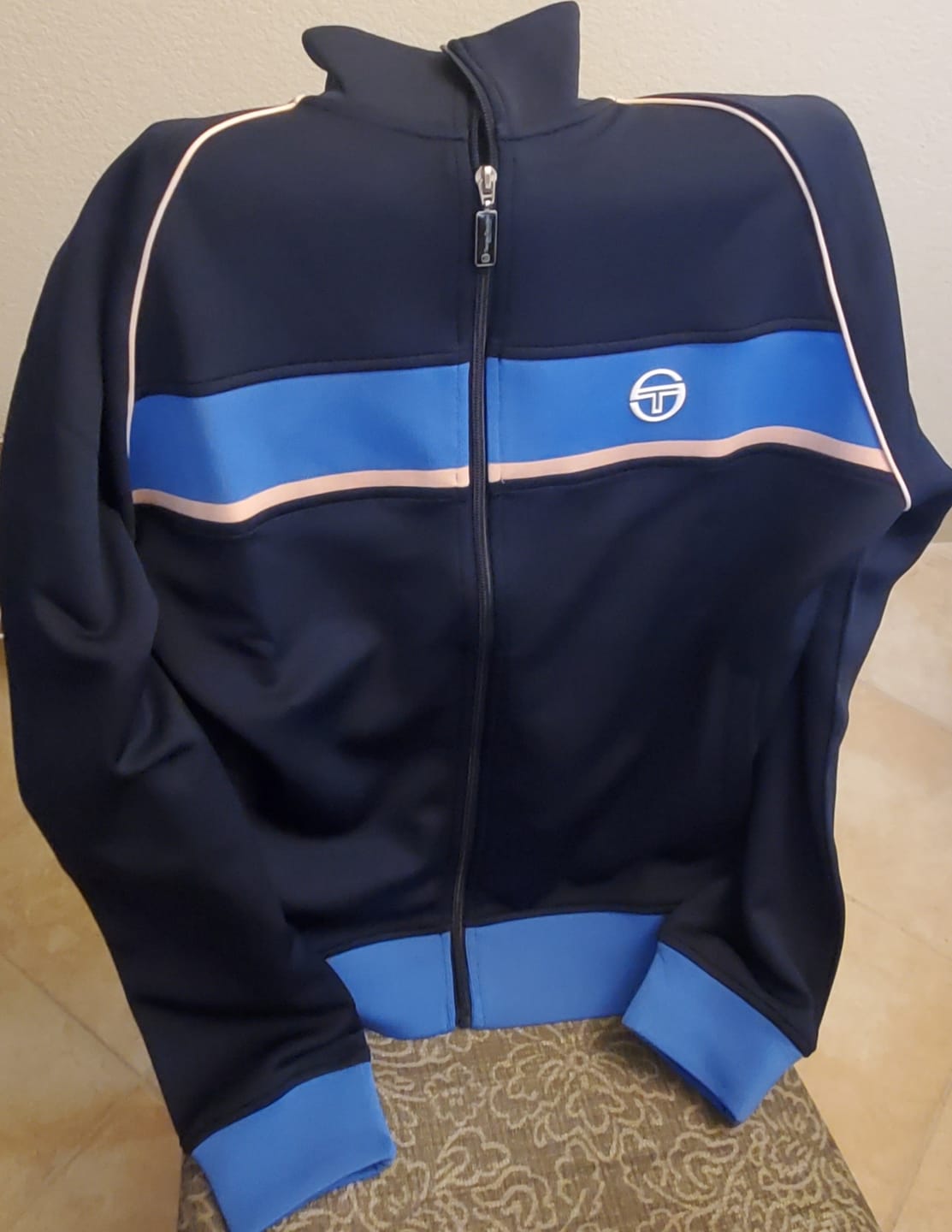 Customer photo review of Lago Track Jacket- Maritime Blue