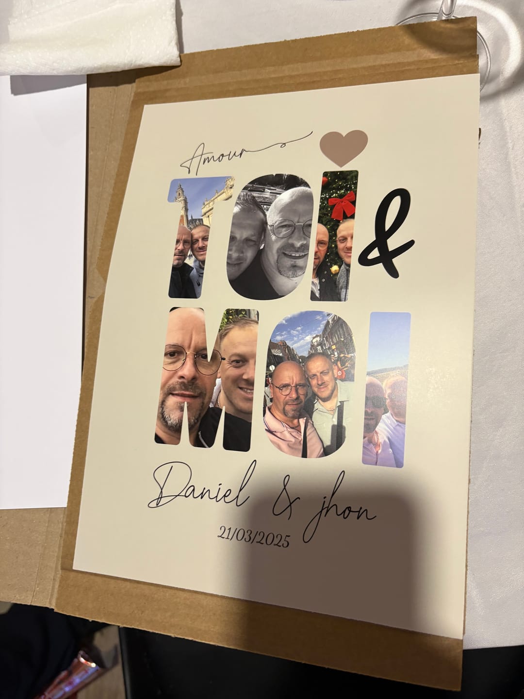 Customer photo review of Toi & Moi -  Affiche Personnalisée