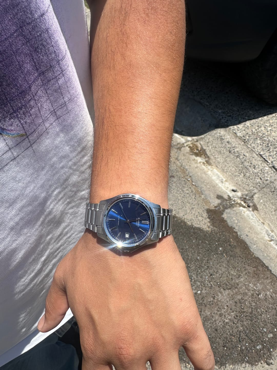 Customer photo review of Reloj Casio Análogo MTP-1183A-2A Azul Acero Inoxidable