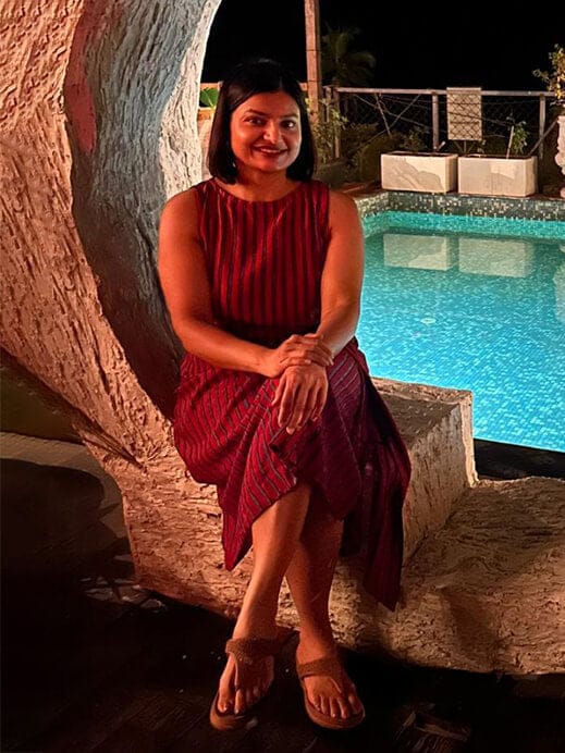 Customer photo review of Ahalya Sleeveless Midi Dress