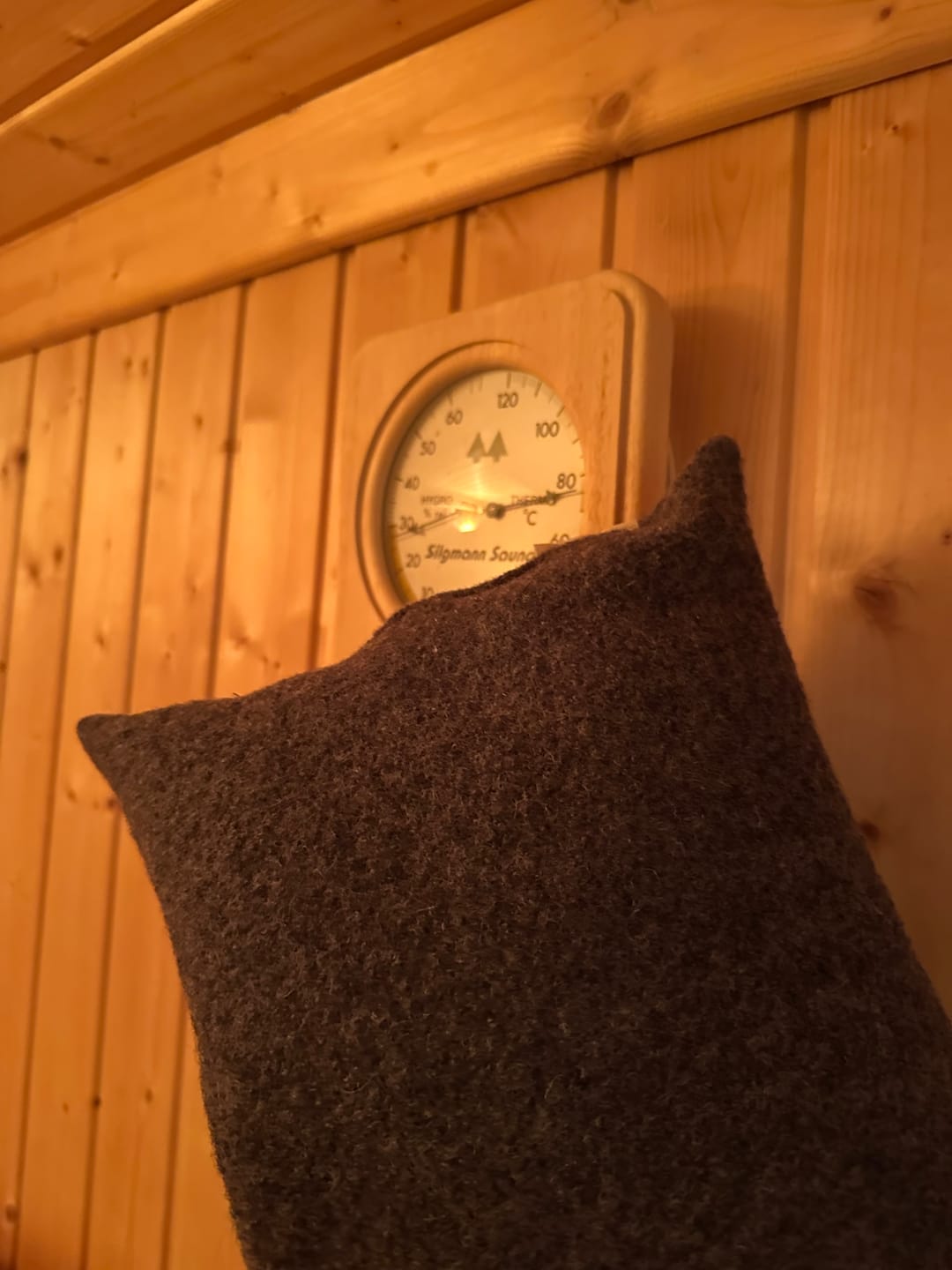 Customer photo review of Saunakissen / Zirbenkissen aus Wollwalk