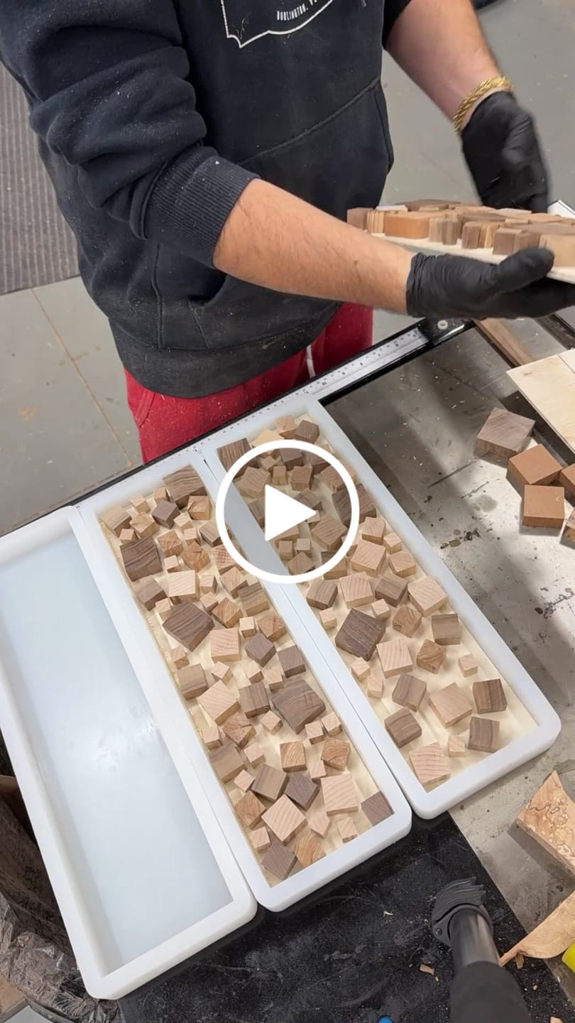 Customer video review of 16.5x4.5x1.0" Silicone Mold - Coaster / Cheeseboard Mold