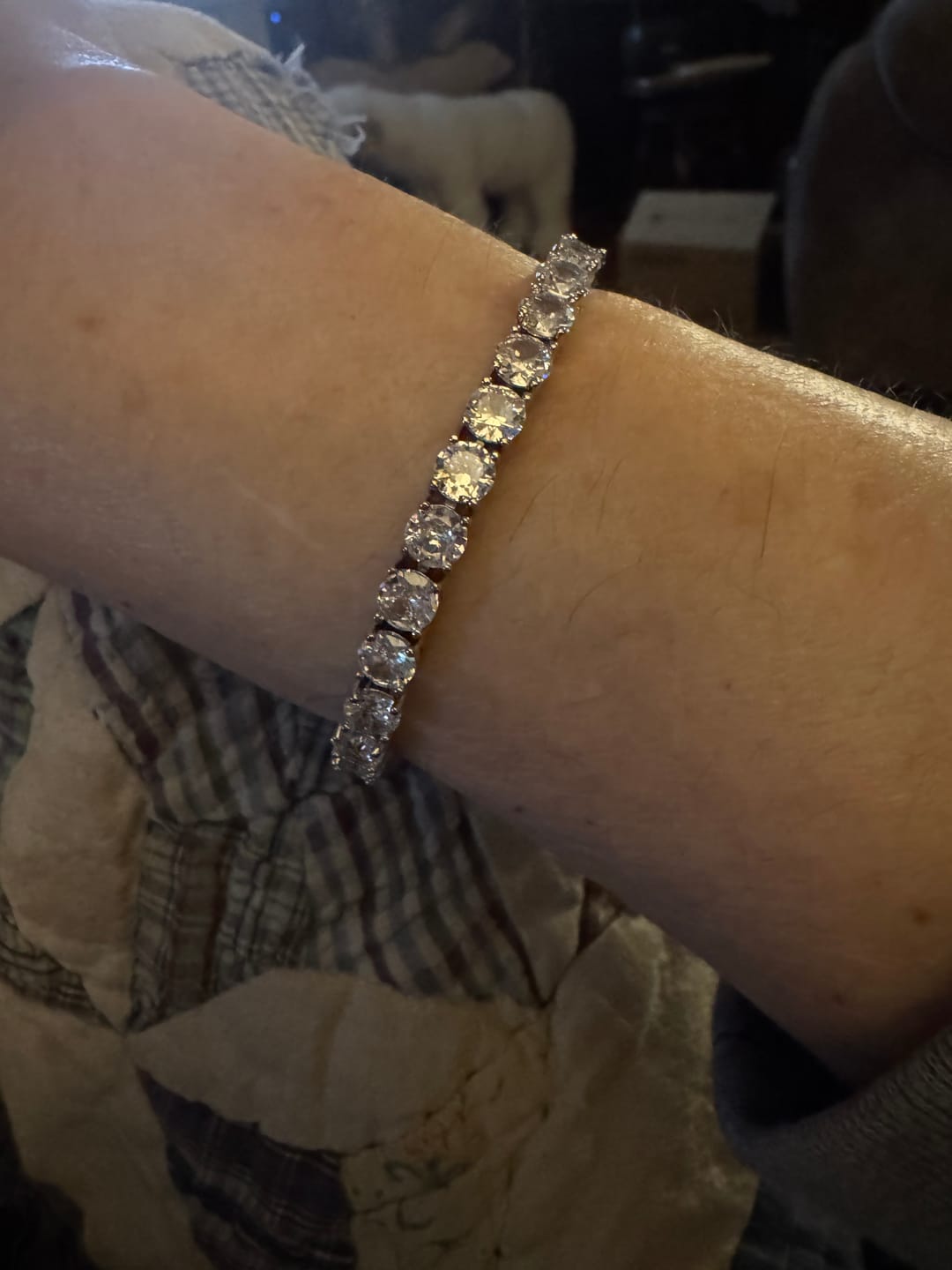 Customer photo review of Classic Shining Tennis Bracelet