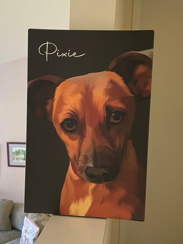 Customer photo review of Pet Art Canvas Wrap
