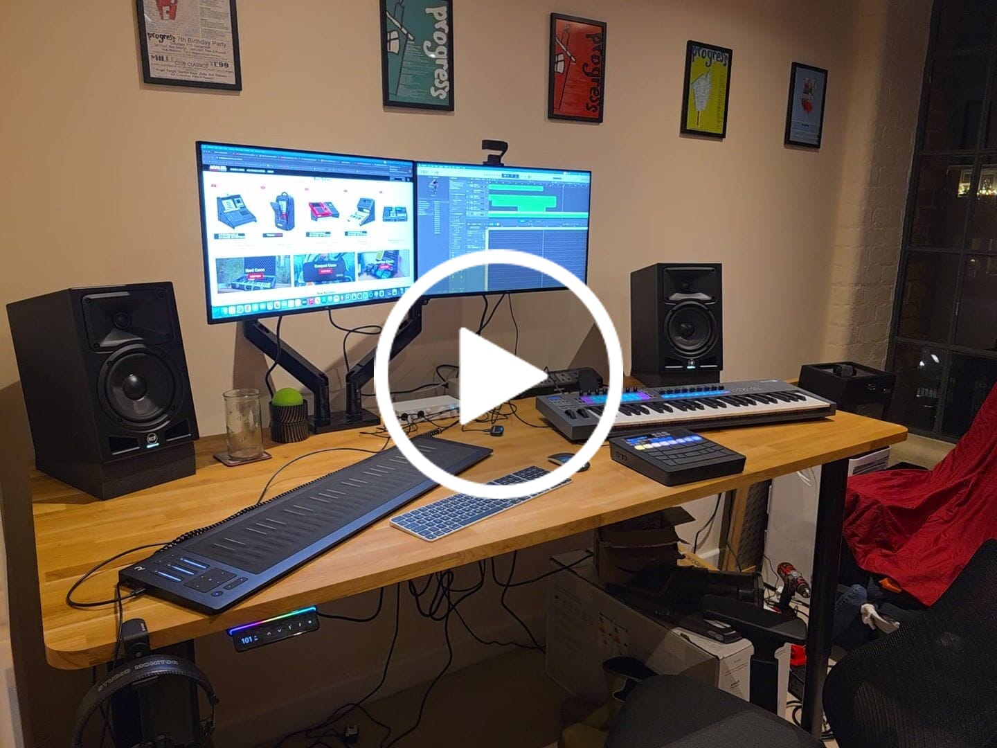 Customer video review of Maidesite T4 Pro Plus - 4 Leg Electric Stand Up Desk Frame