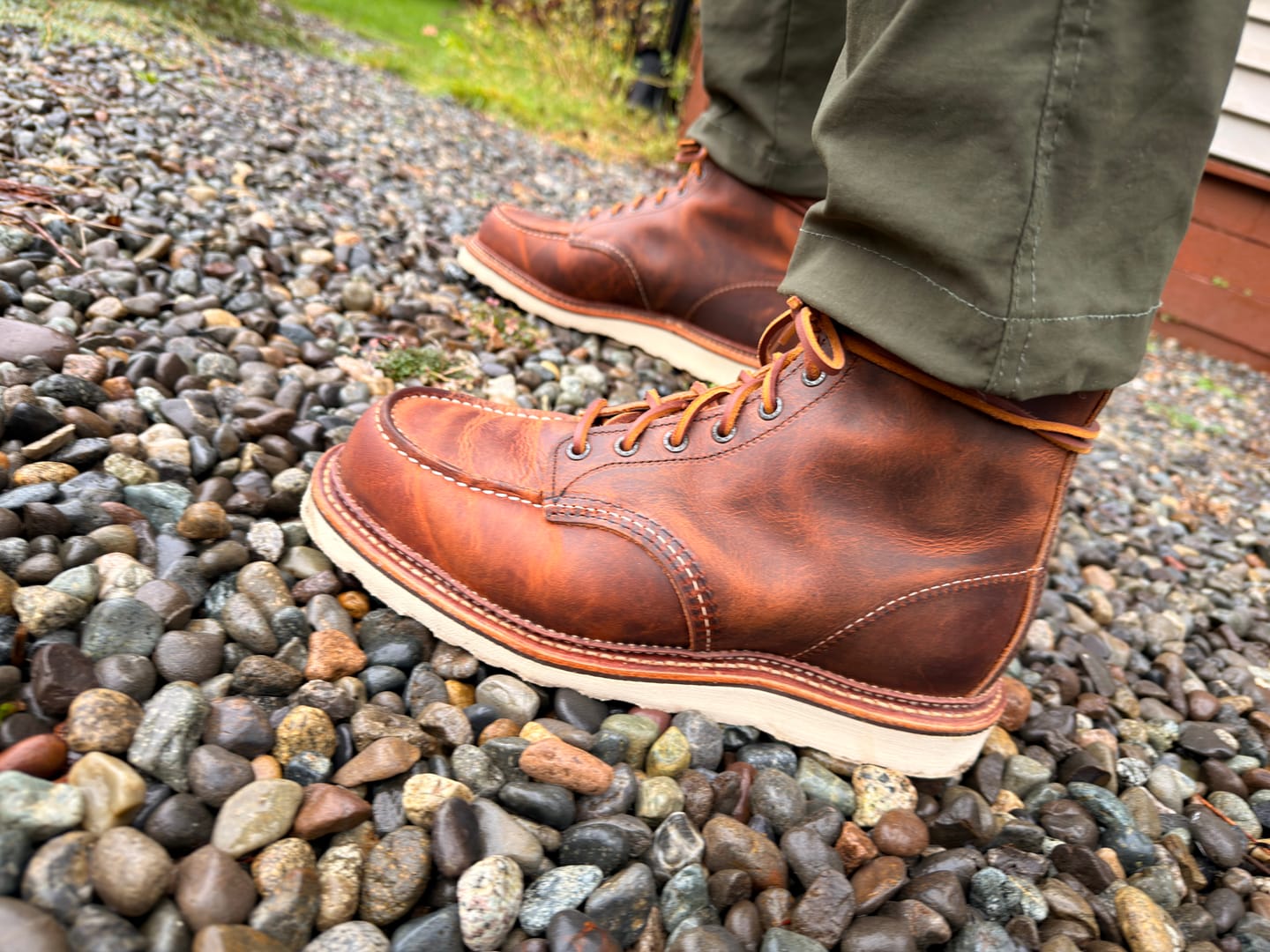 Customer photo review of RED WING HERITAGE 6 Classic Moc Boot 1907 Copper Rough Tough Leather