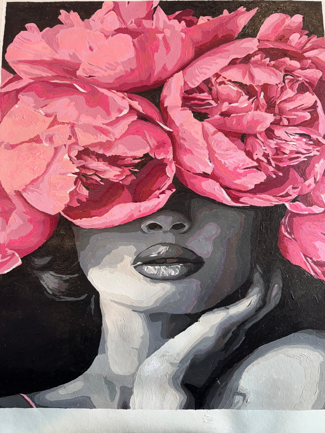 Customer photo review of Ballerina in Red | Paint by Number