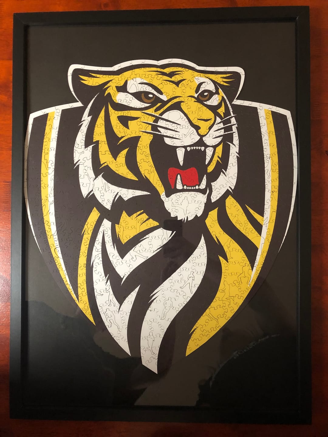 Customer photo review of Richmond FC Logo - Wooden Puzzle